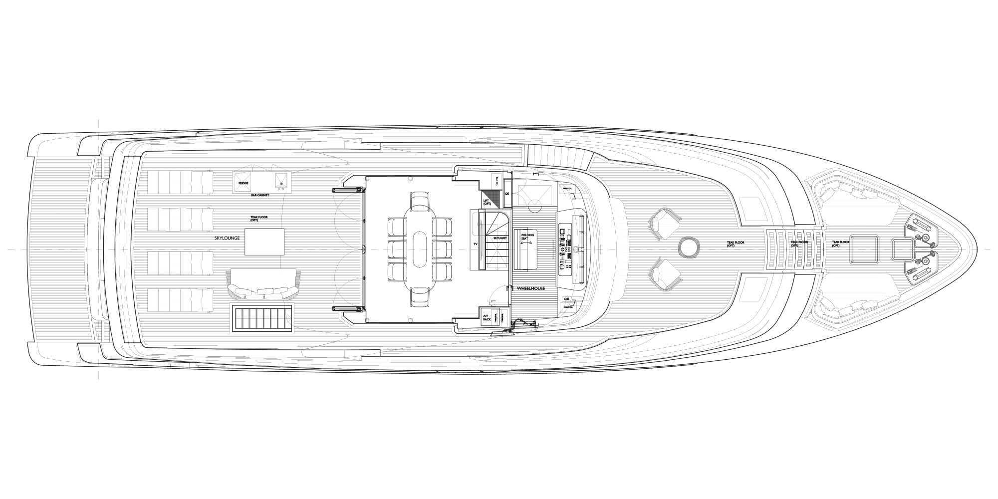 Sanlorenzo Yacht SD96 upper deck
