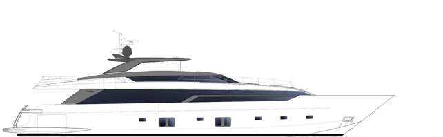 Sanlorenzo SL120A side profile